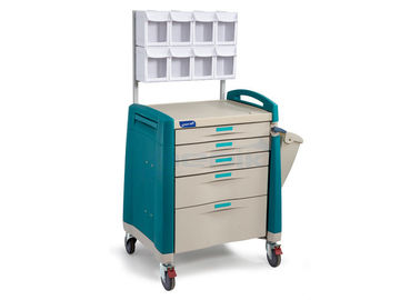 Chariot d'anesthésie de tiroirs du matériel cinq d'ABS