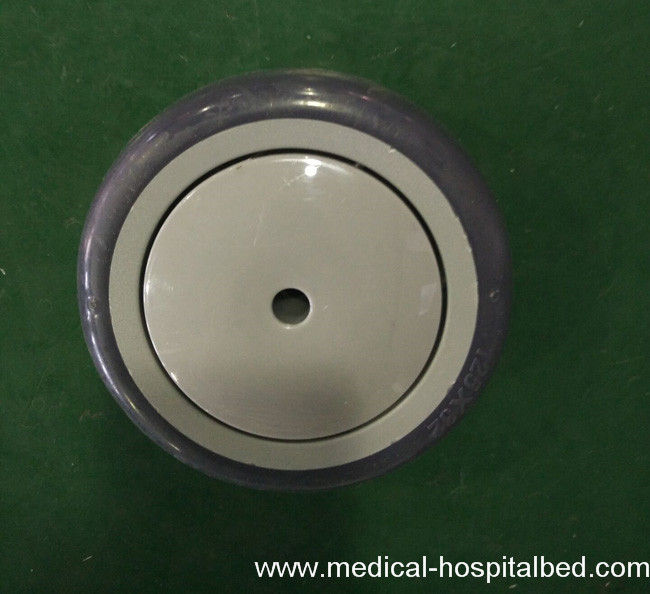 La tige ronde modèle les roulettes médicales de 5 pouces, le soin et les roulettes de lit d'hôpital