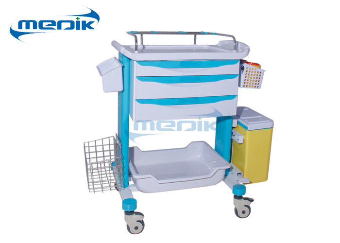 Chariot médical à la livraison de chariot d'accident d'ABS à hôpital de médecine clinique mobile de chariot