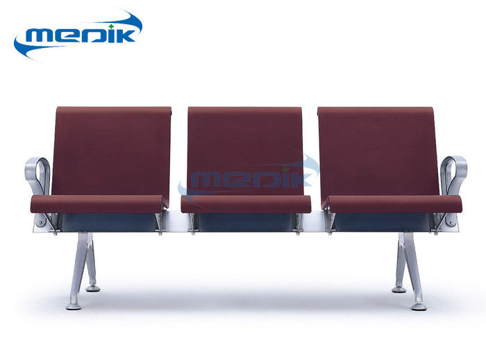 Couleur noire de attente de chaise d'hôpital d'aéroport coloré de banque avec le cadre en aluminium
