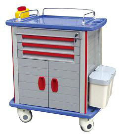 Chariots médicaux à hôpital, chariot de tâche de médicament de clinique