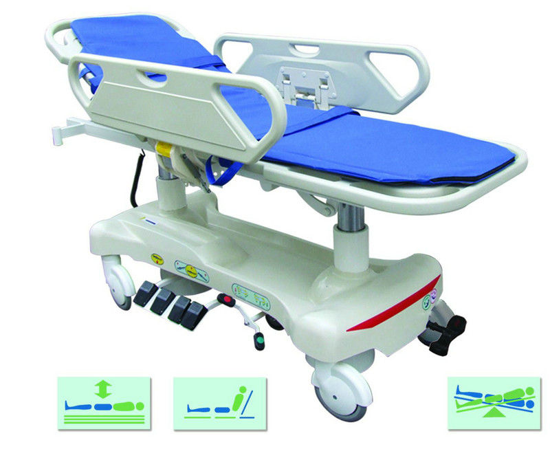 Chariot patient électrique automatique de luxe à transfert pour des premiers secours