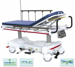 Chariot hydraulique à civière avec mesurer le système pour transporter des patients