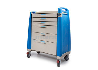 Chariot matériel de médicament d'ABS central de serrure avec la clinique convenable de surface d'écriture