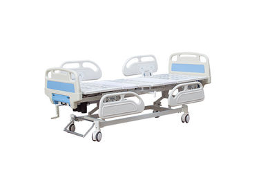 Lit d'hôpital électrique réglable avec les balustrades facultatives d'ABS de couleur
