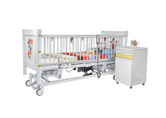 Cinq lits d'hôpital pédiatriques électriques de fonction avec les rails latéraux télescopiques d'alliage d'aluminium