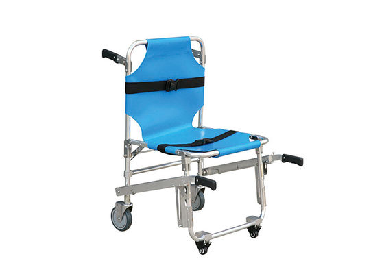 Poids léger d'alliage d'aluminium à travers la civière de chaise d'escalier pour des premiers secours, civière de fauteuil roulant d'escalier