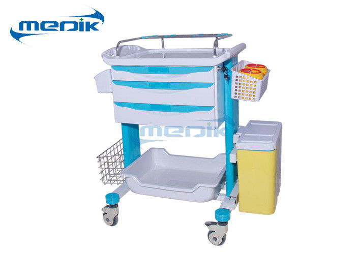 Chariot médical à la livraison de chariot d'accident d'ABS à hôpital de médecine clinique mobile de chariot