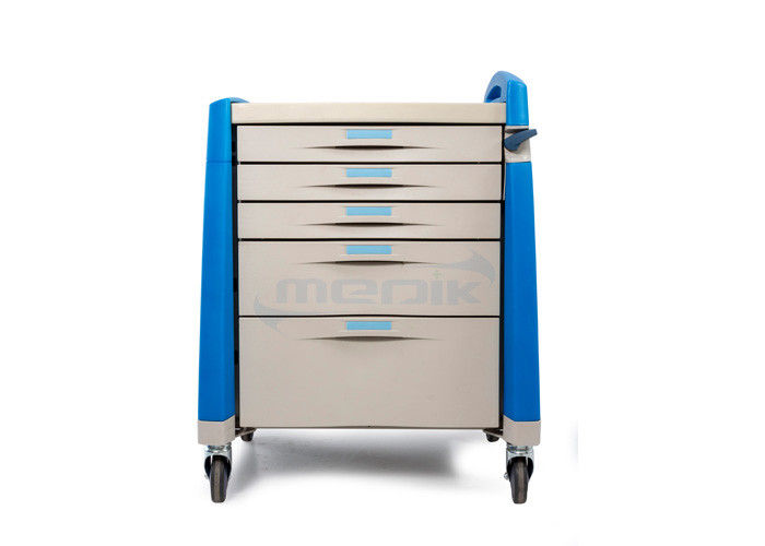 Chariot matériel de médicament d'ABS central de serrure avec la clinique convenable de surface d'écriture