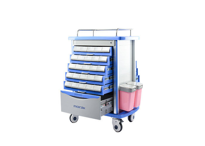 Colonnes médicales d'alliage d'aluminium de chariots à secours mobile d'ABS avec la constitution d'ABS