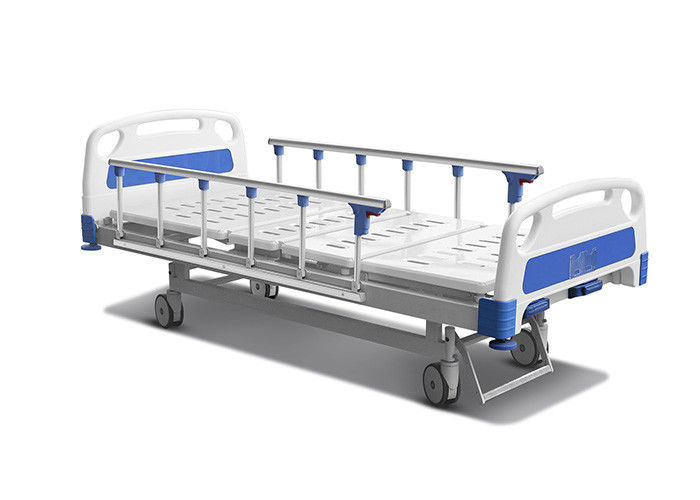 rails latéraux manuels d'alliage d'aluminium de lits d'hôpital d'Anti-âge deux manivelles