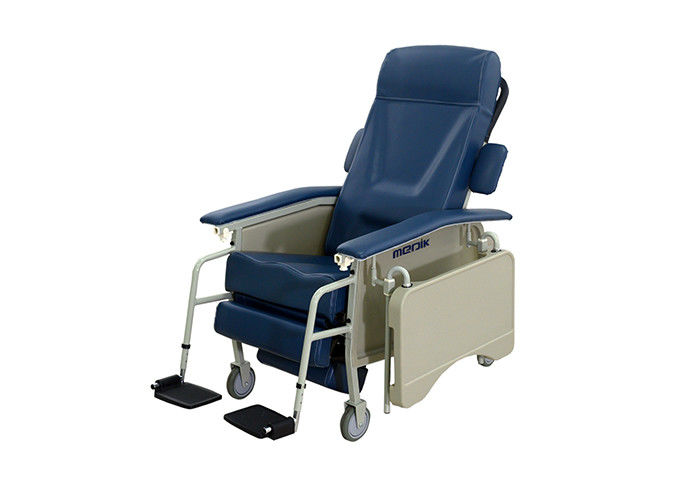 Lit mécanique de donneur de sang, chaise manuelle de donneur de sang avec la section se pliante de jambe