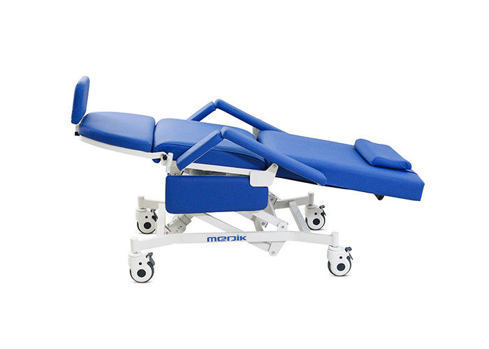 Chaise électrique réglable arrière de dialyse avec le repose-pieds sur des roulettes pour Hopistal/clinique